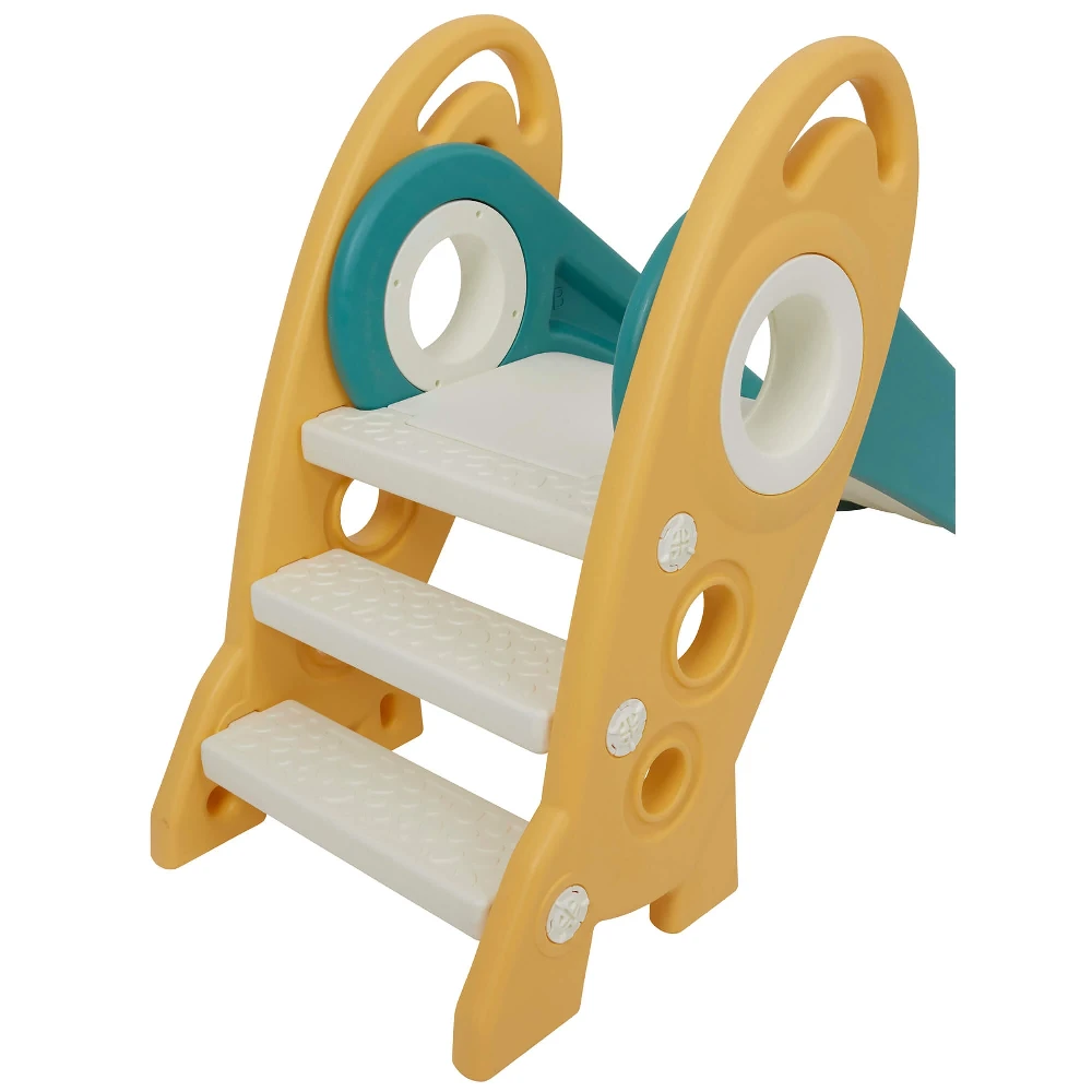 Liberty House Toys Green And Gold Kids Rocket Slide - Image 4