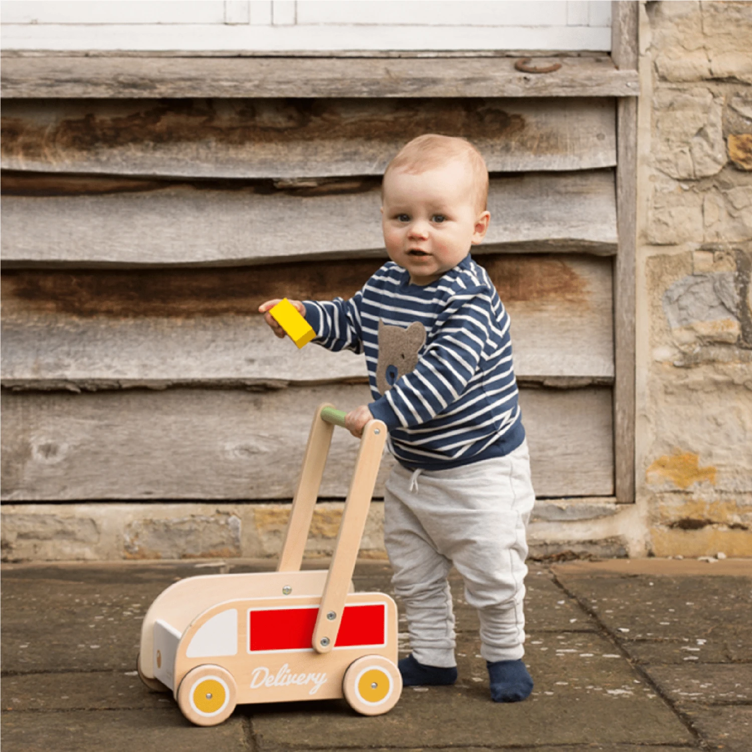Classic World Delivery Truck Walker With Blocks - Image 2