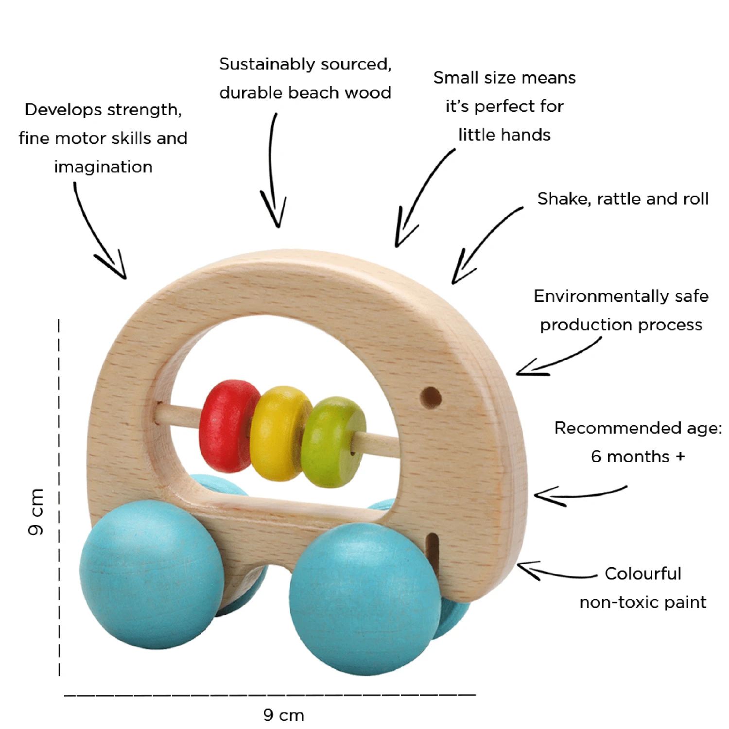 Classic World Elephant Rattle - Image 3