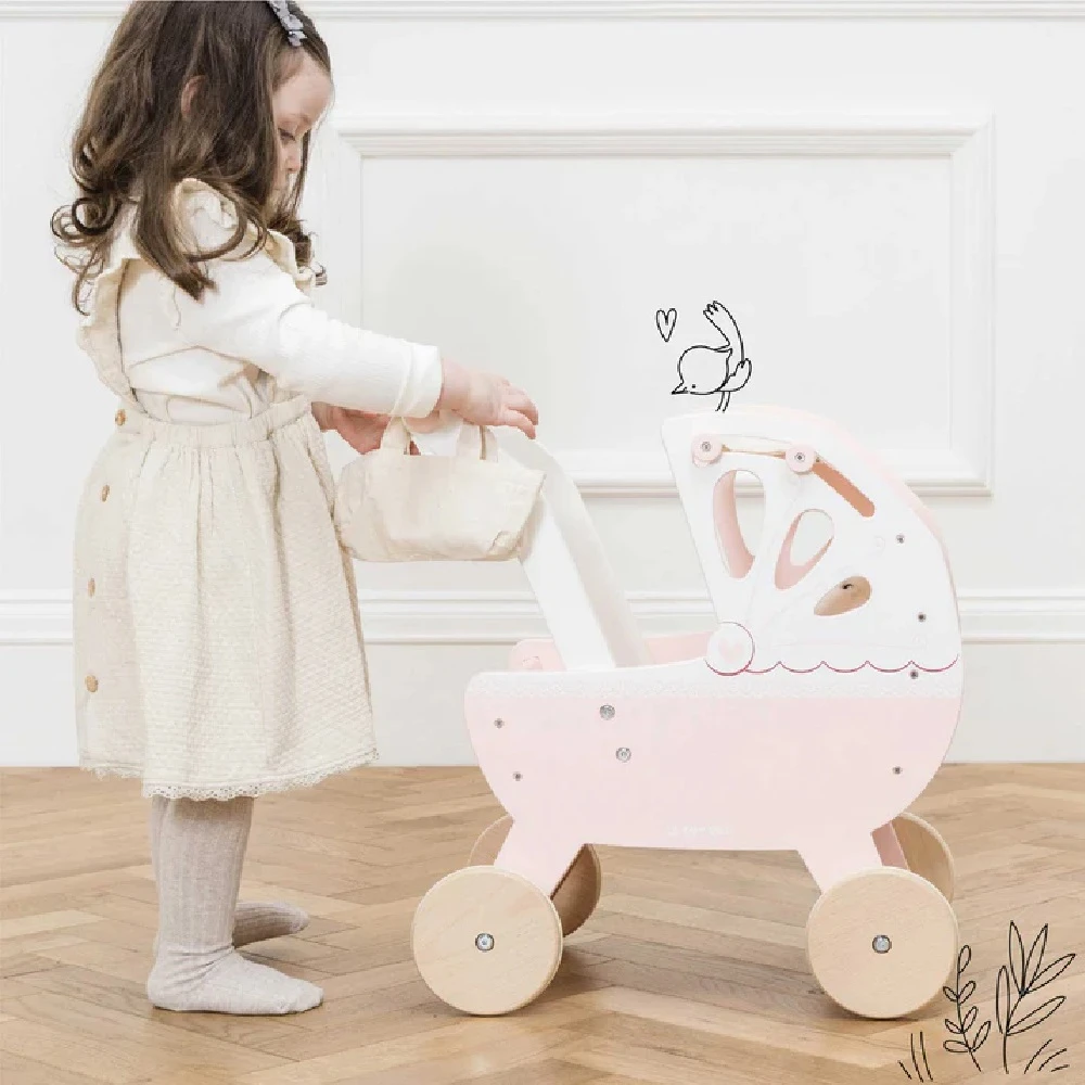 Le Toy Van Sweet Dreams Doll Pram - Image 3