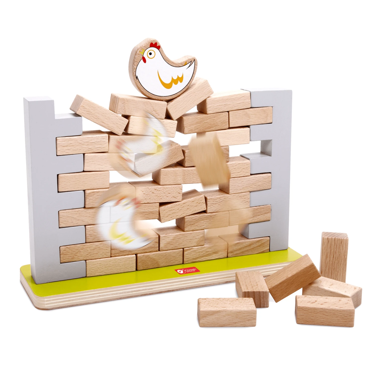 Classic World Pick A Brick Jenga Style Wall Game - Image 3