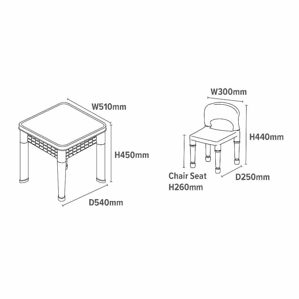 Liberty House Toys 6 In 1 Activity Table And Chairs - Image 7