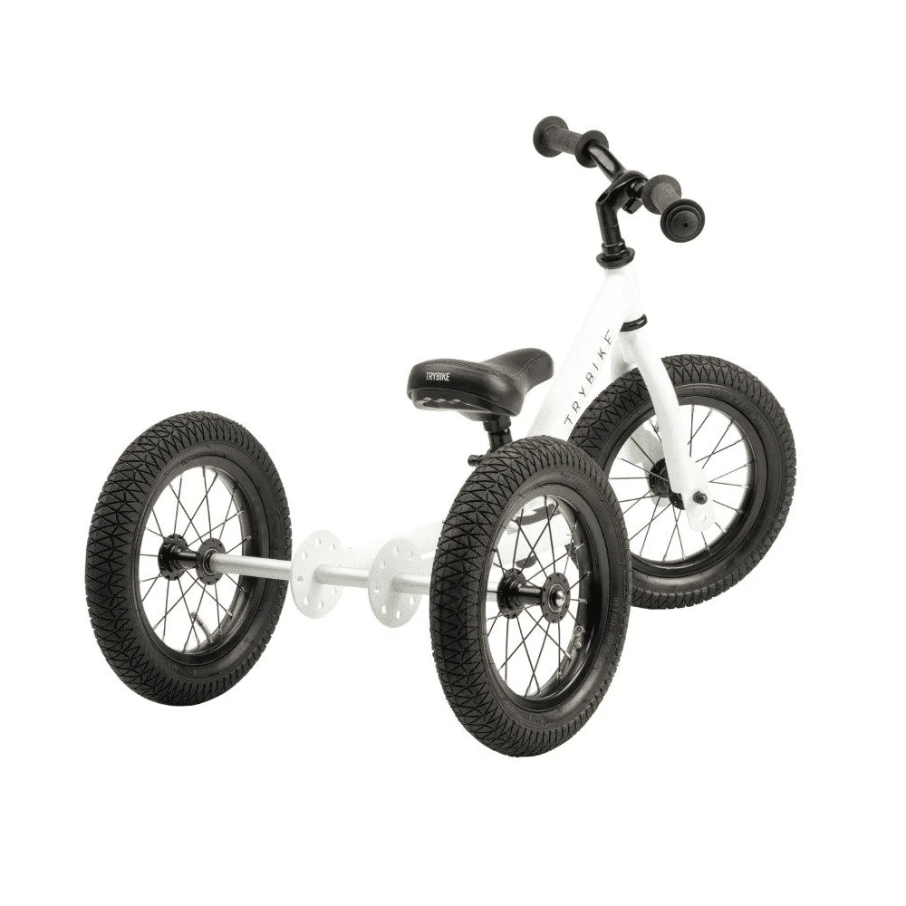 Trybike Steel Balance Trike White - Image 5