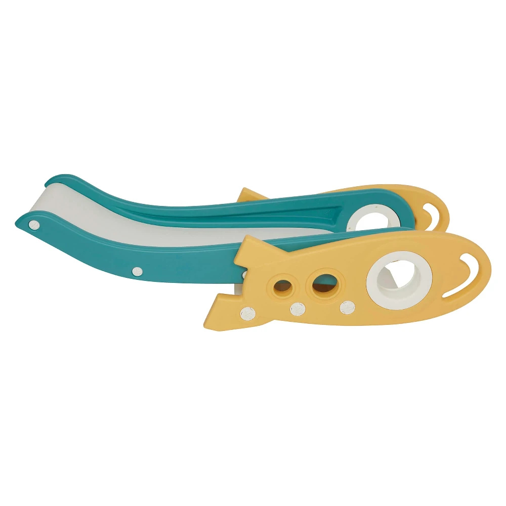 Liberty House Toys Green And Gold Kids Rocket Slide - Image 5