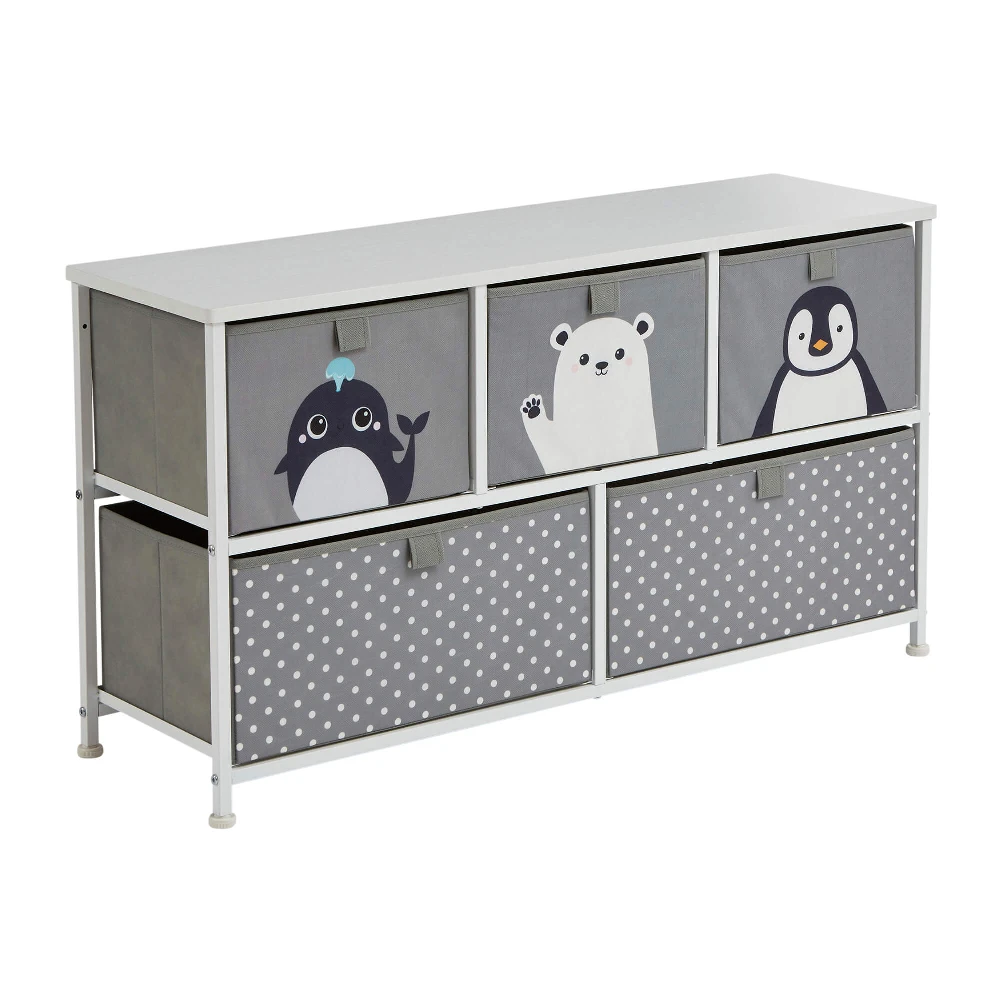 Liberty House Toys Arctic 5 Drawer Kids Storage Chest - Image 2