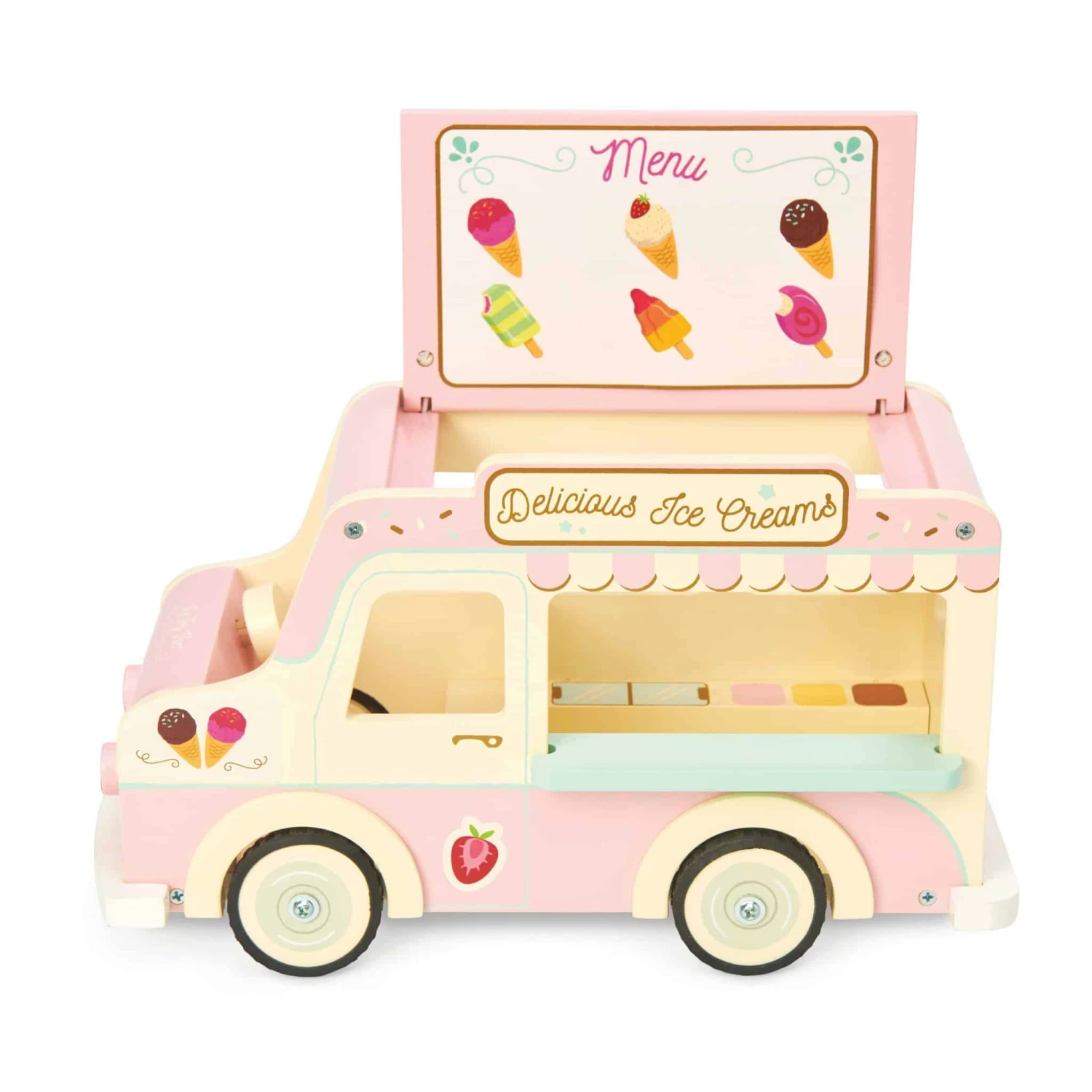 Le Toy Van Dolls House Ice Cream Van - Image 3