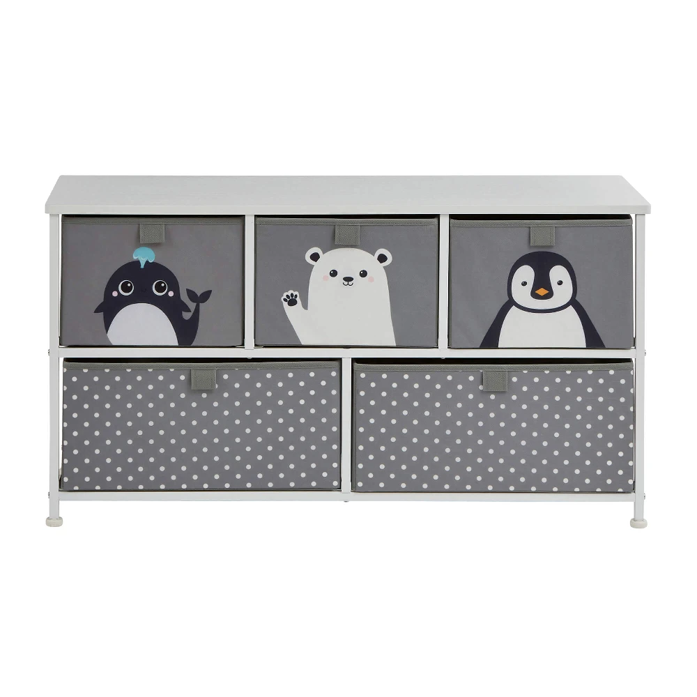 Liberty House Toys Arctic 5 Drawer Kids Storage Chest - Image 5