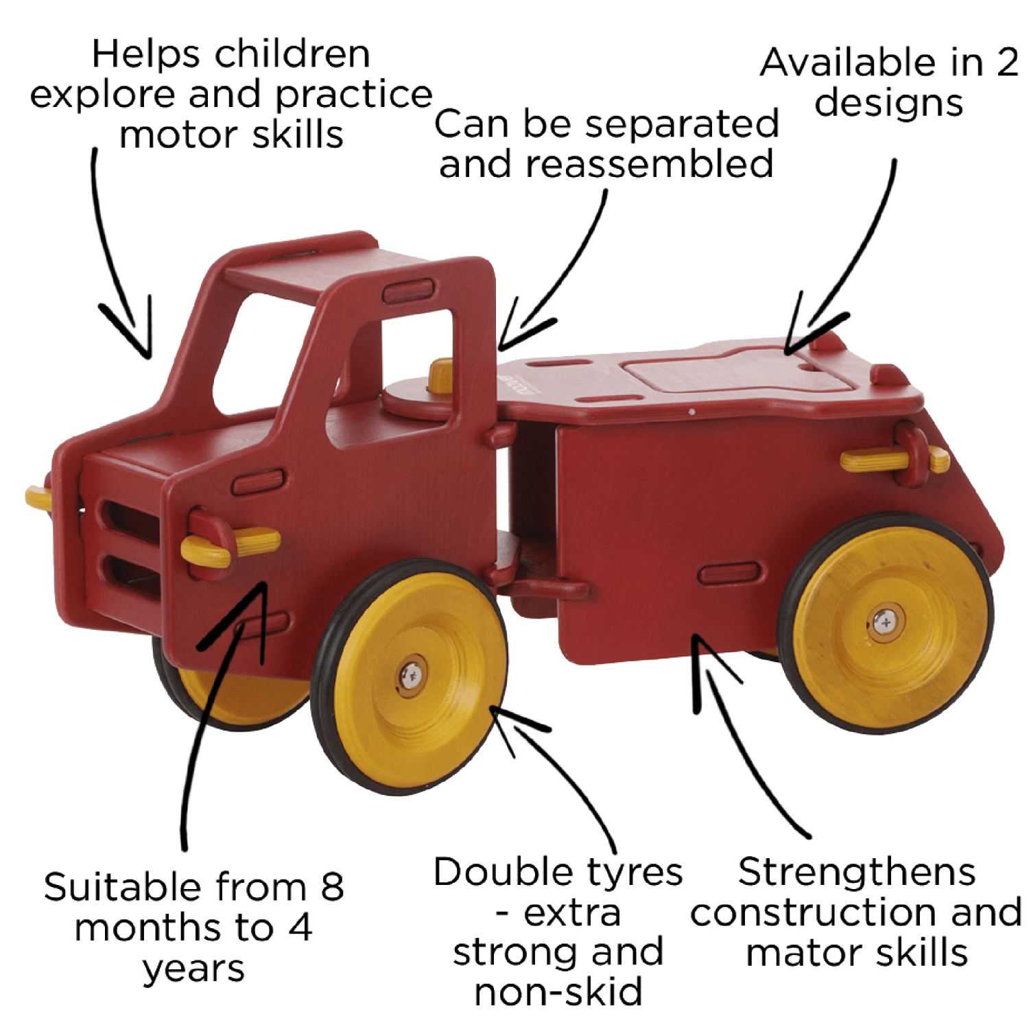 Moover Ride On Dump Truck Red - Image 2