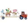 Vilac Tractor And Trailer With Animal Stacking Game