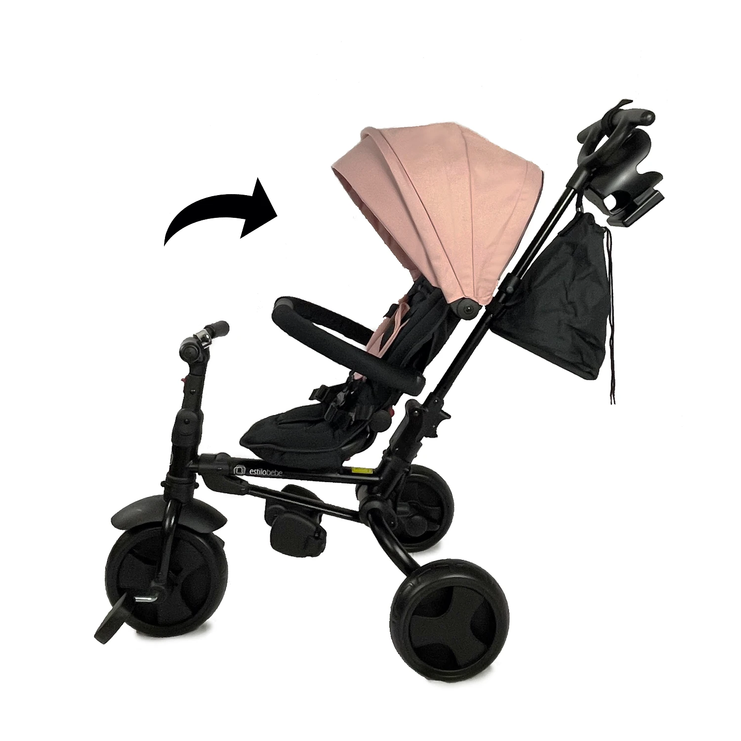 Estilo Bebe Pro 360 Foldable Trike Pink - Image 11