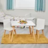 Liberty House Toys White And Pinewood Table And Chair Set