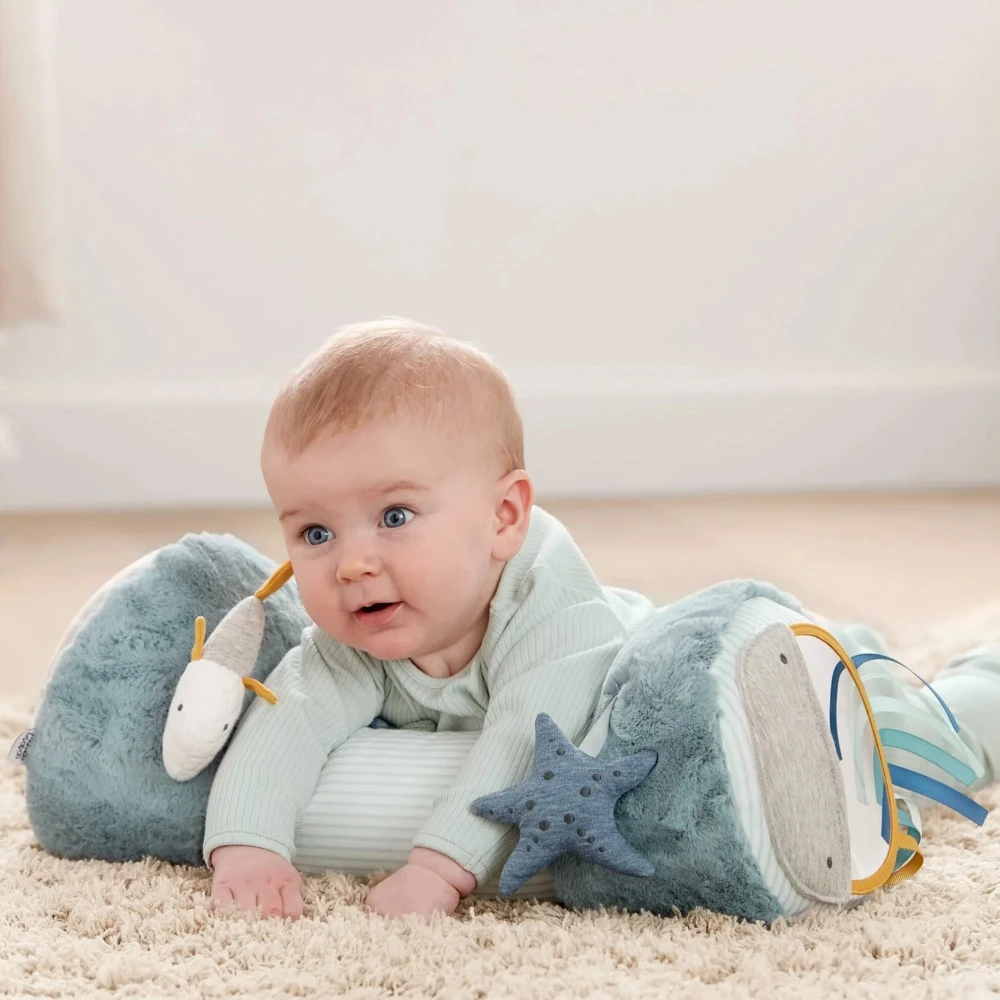 Mamas & Papas Tummy Time Roll – Blue - Image 4