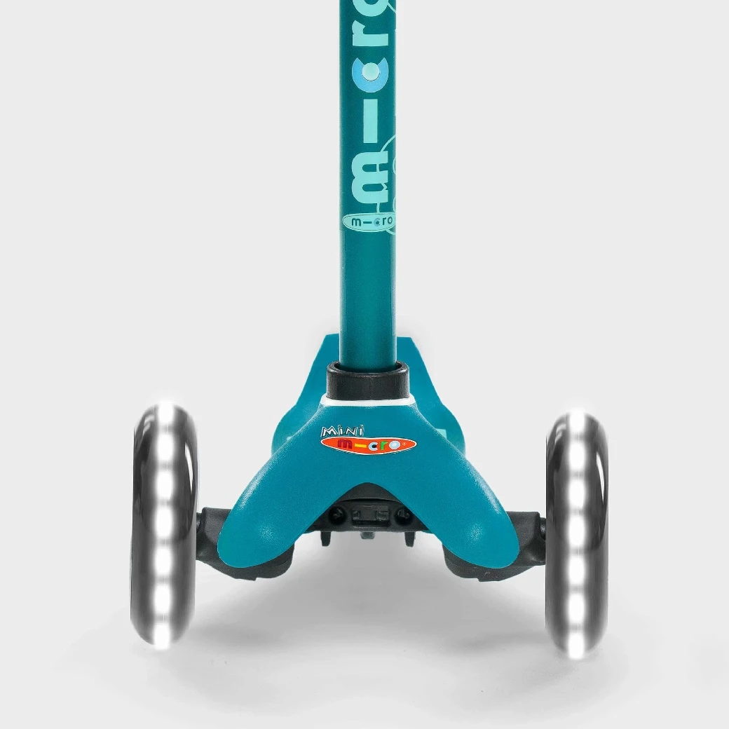 Mini Micro Scooter Light Up Wheels β Aqua - Image 2