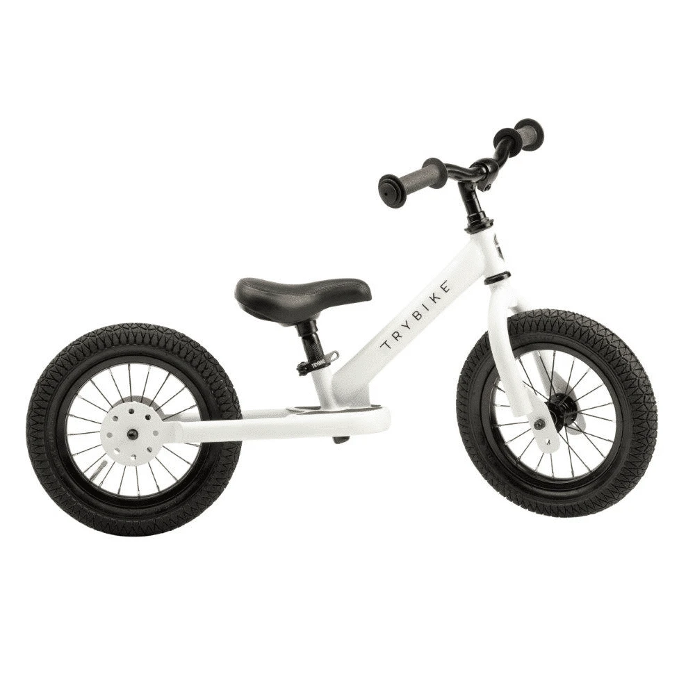 Trybike Steel Balance Trike White - Image 3