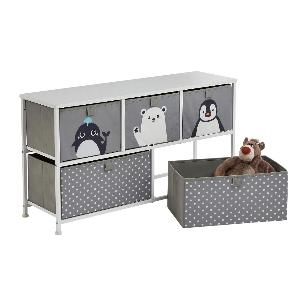 Liberty House Toys Arctic 5 Drawer Kids Storage Chest - Image 4