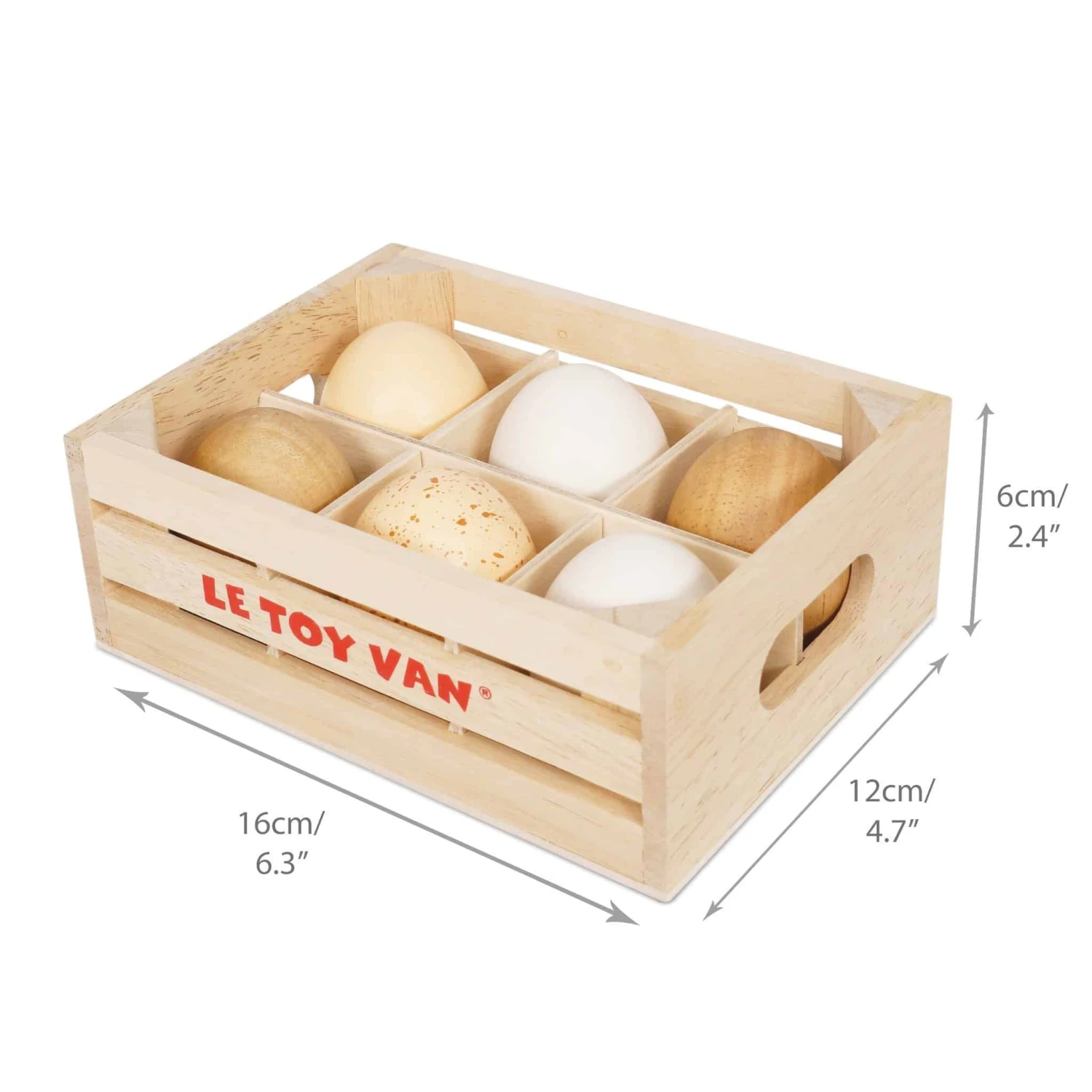 Le Toy Van Farm Eggs Half Dozen Crate - Image 5