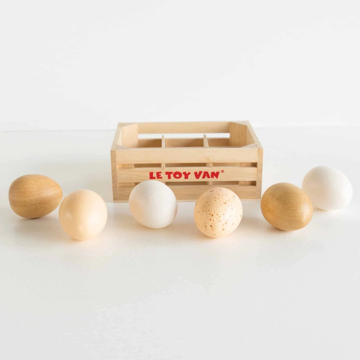 Le Toy Van Farm Eggs Half Dozen Crate - Image 4