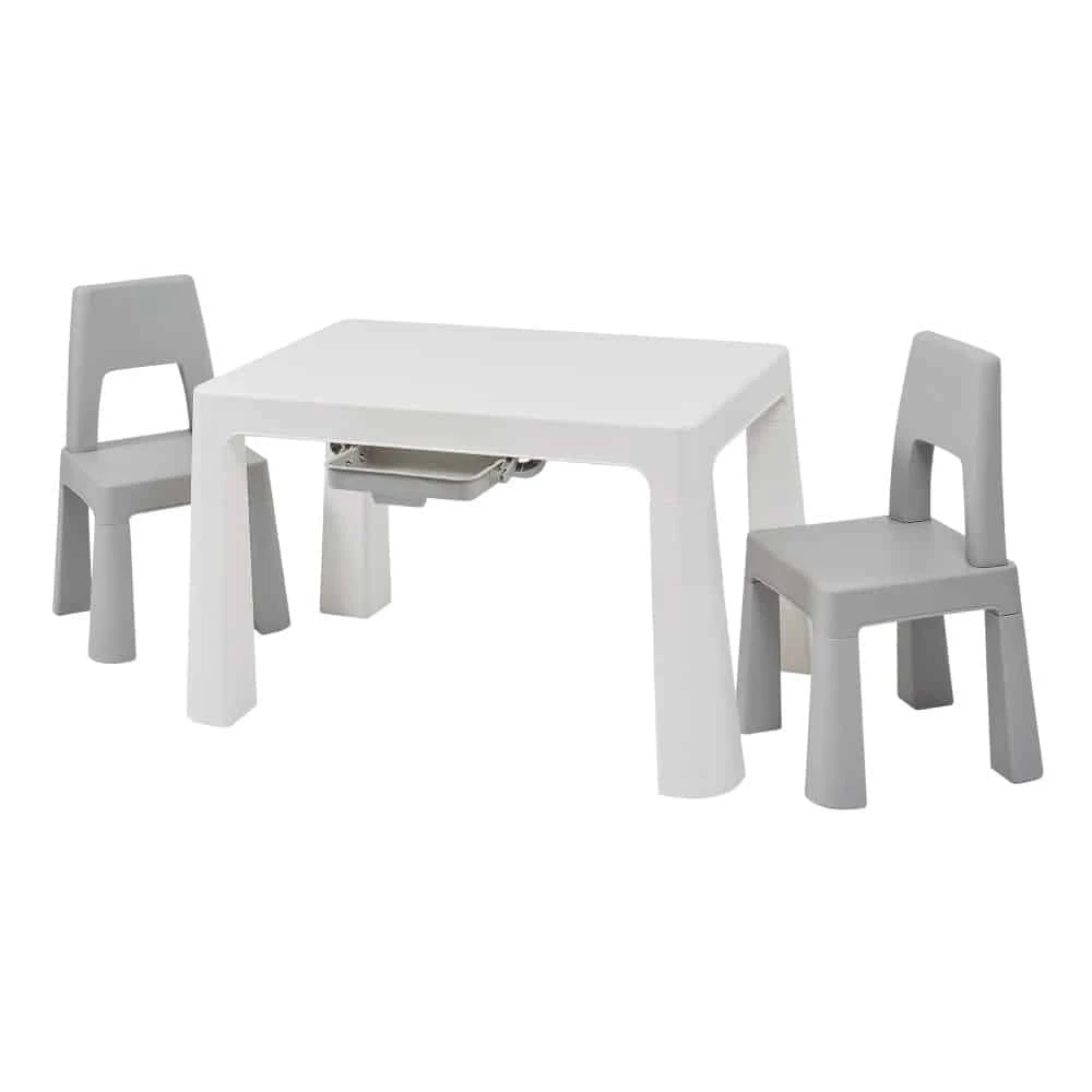 Liberty House Toys Grey Kids Height Adjustable Table And Chairs Set - Image 8