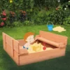 Liberty House Toys Kids Sand Pit With Seating And Cover