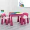 Liberty House Toys 5-in-1 Pink Activity Table And 2 Chairs Set