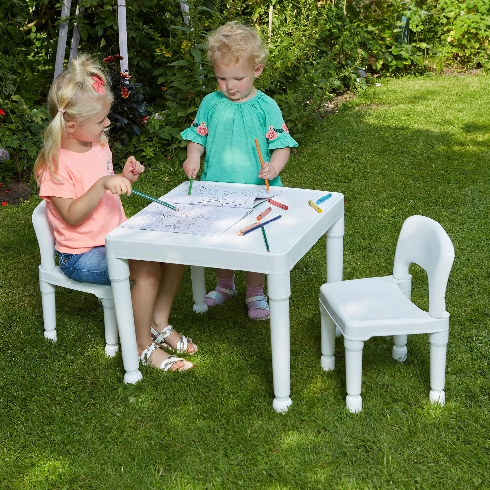 Liberty House Toys White Table And Chairs - Image 2