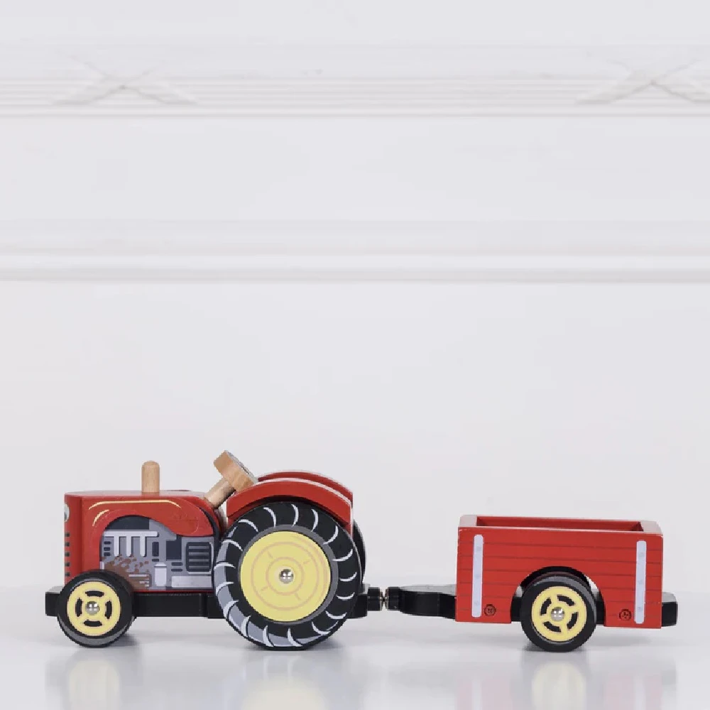 Le Toy Van Farmyard Tractor And Trailer - Image 2