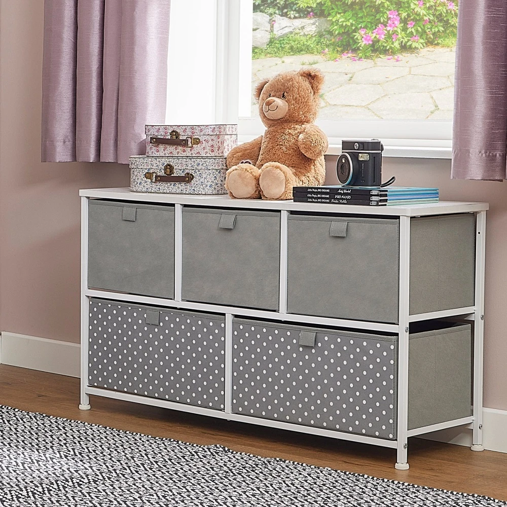 Liberty House Toys Grey 5 Drawer Storage Chest - Image 4