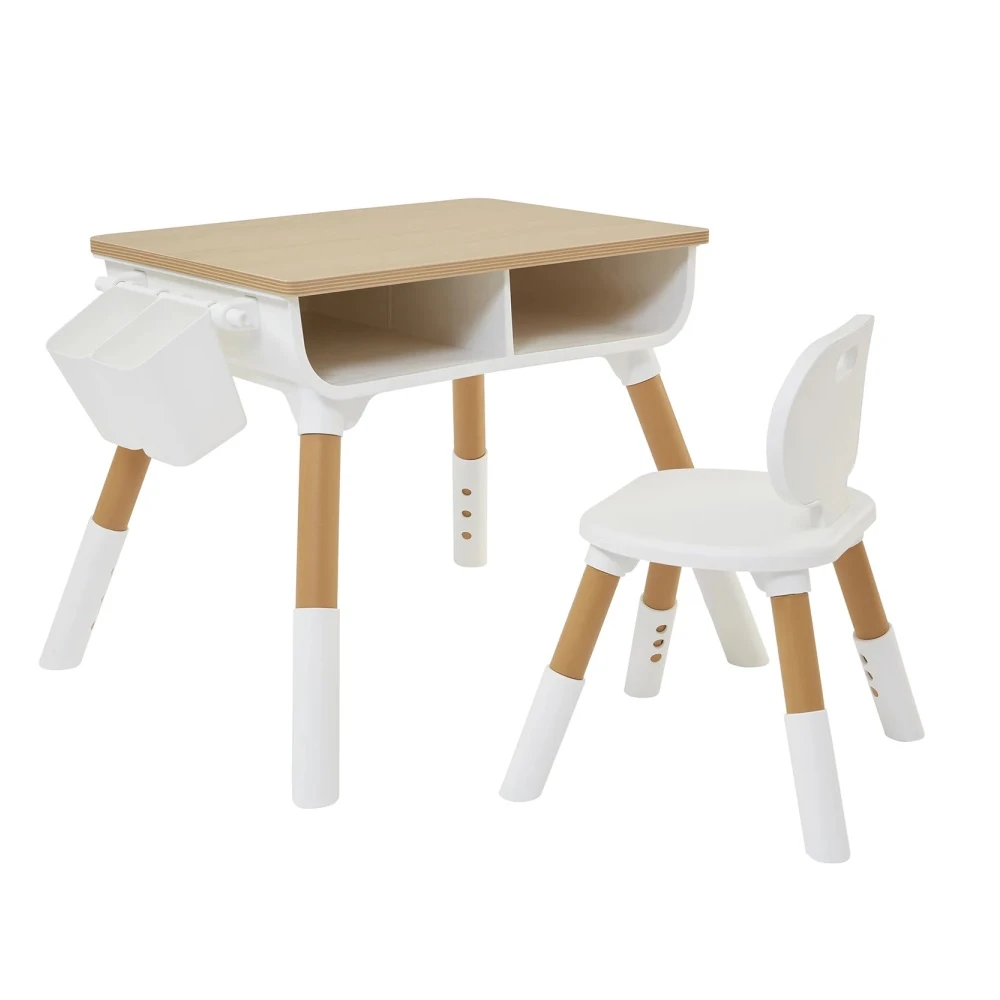 Liberty House Toys Scandi Pine Height Adjustable Table And Chair Set - Image 10