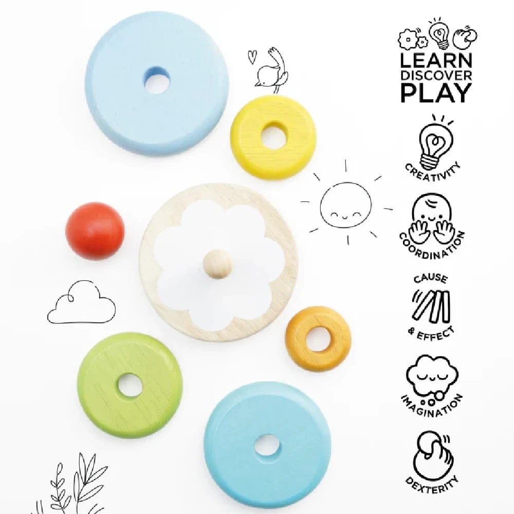 Le Toy Van Rainbow Stacker - Image 5