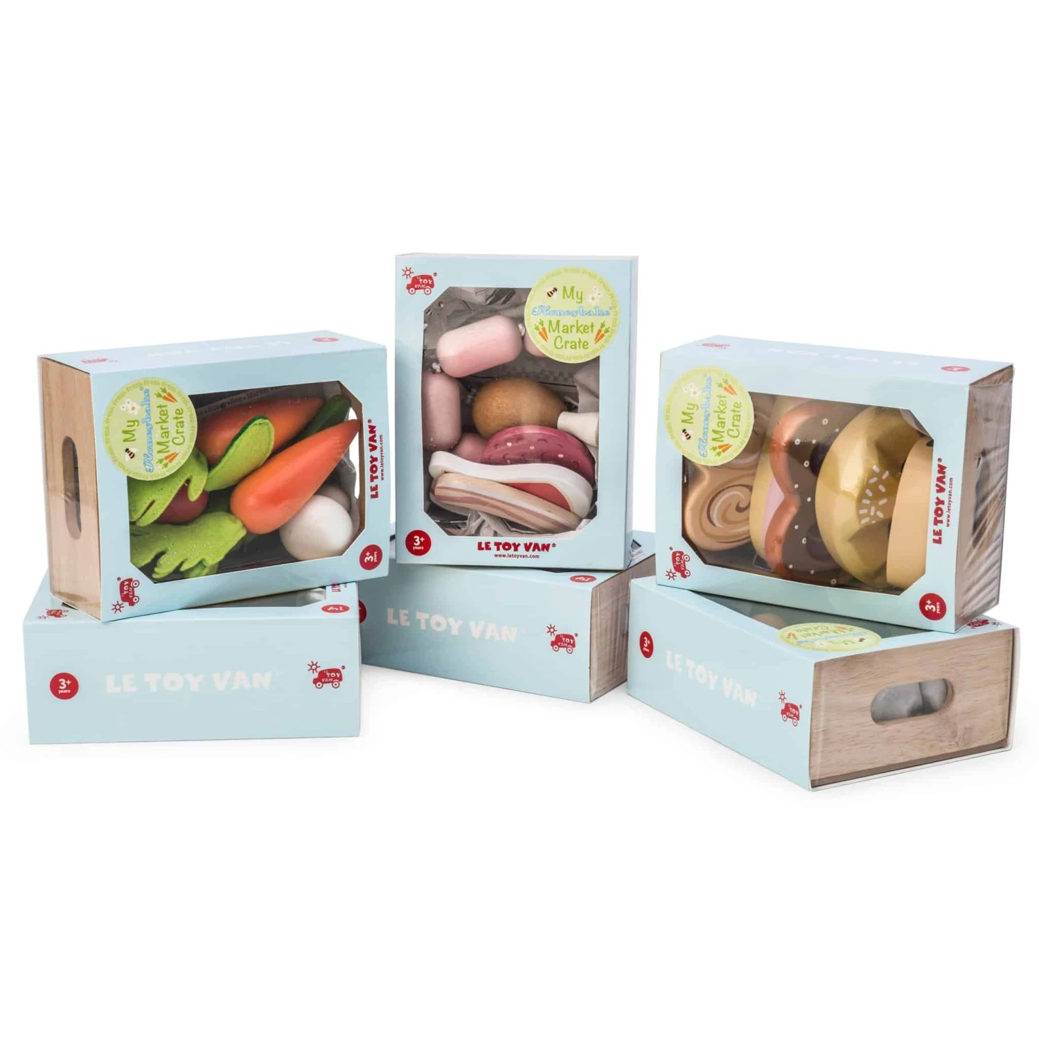 Le Toy Van Farm Eggs Half Dozen Crate - Image 3