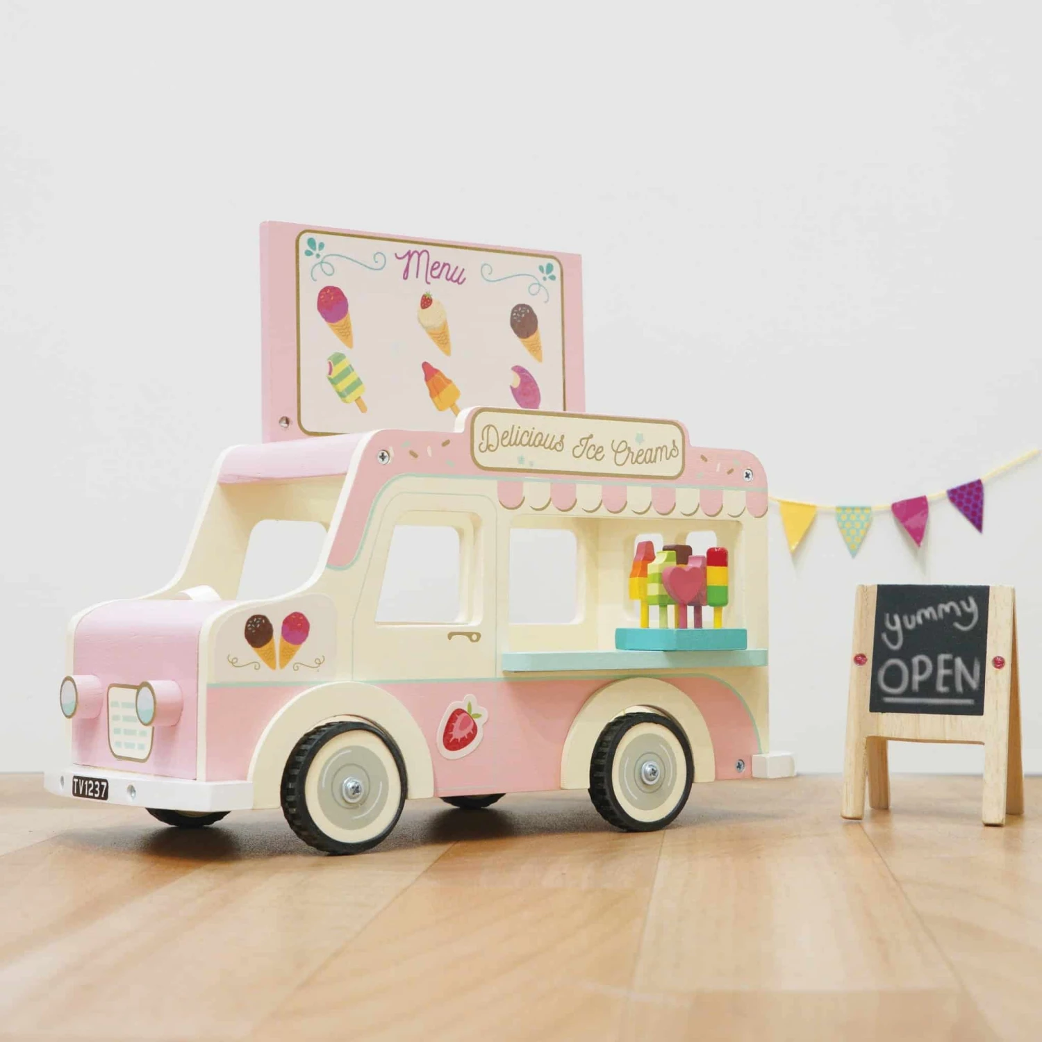 Le Toy Van Dolls House Ice Cream Van - Image 7