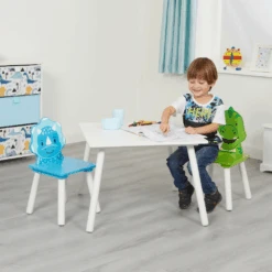 Liberty House Toys Kids Dinosaur Table And Two Chairs Set