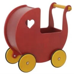 Moover Dolls Pram Red Birch Veneer