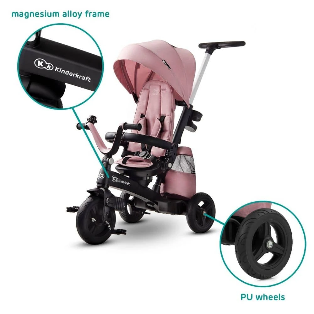 Kinderkraft Pink Easytwist Trike - Image 3