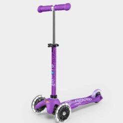 Mini Micro Scooter Light Up Wheels – Purple