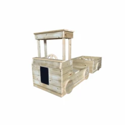 Children’s Outdoor Wooden Truck And Trailer