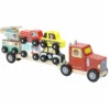 Vilac Truck And Trailer With Vehicles Stacking Game