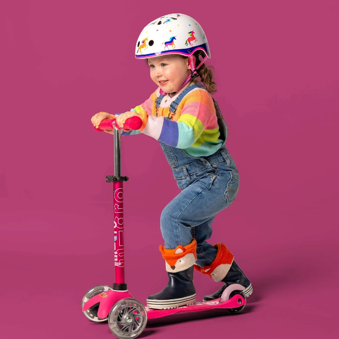 Mini Micro Sit And Scoot Push Along β Pink - Image 5