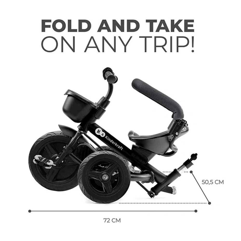 Kinderkraft Tricycle AVEO Malachite Grey - Image 11