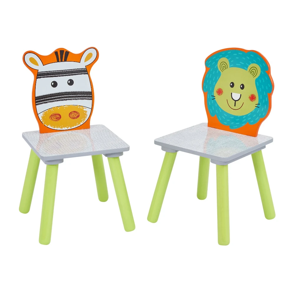Liberty House Toys Lion And Zebra Table And Chairs - Image 2