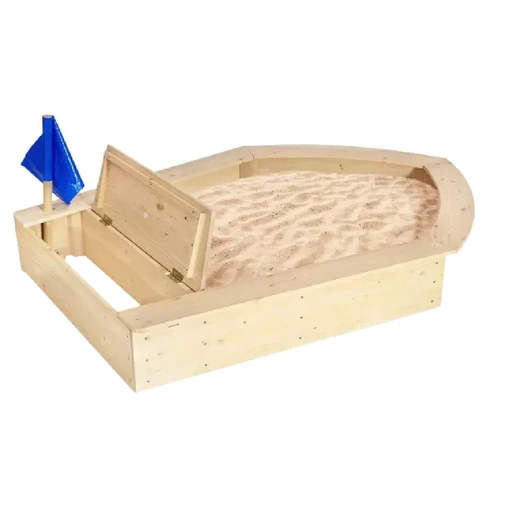 Liberty House Toys Kids Boat Sandpit With Seating And Cover - Image 6